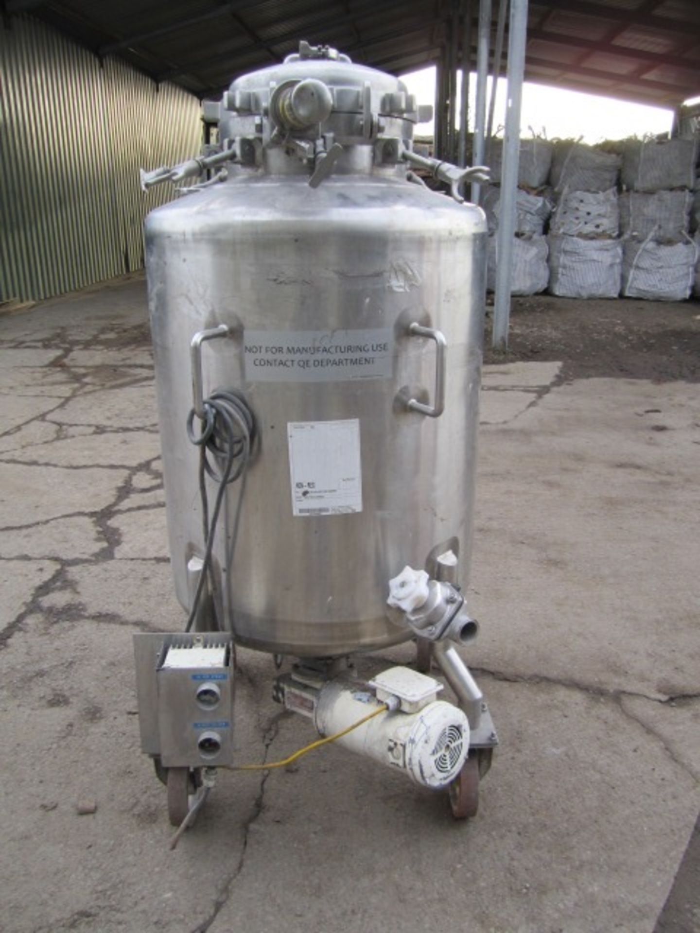 Northland Stainless Steel Mobile Tank, with bottom - Image 4 of 5