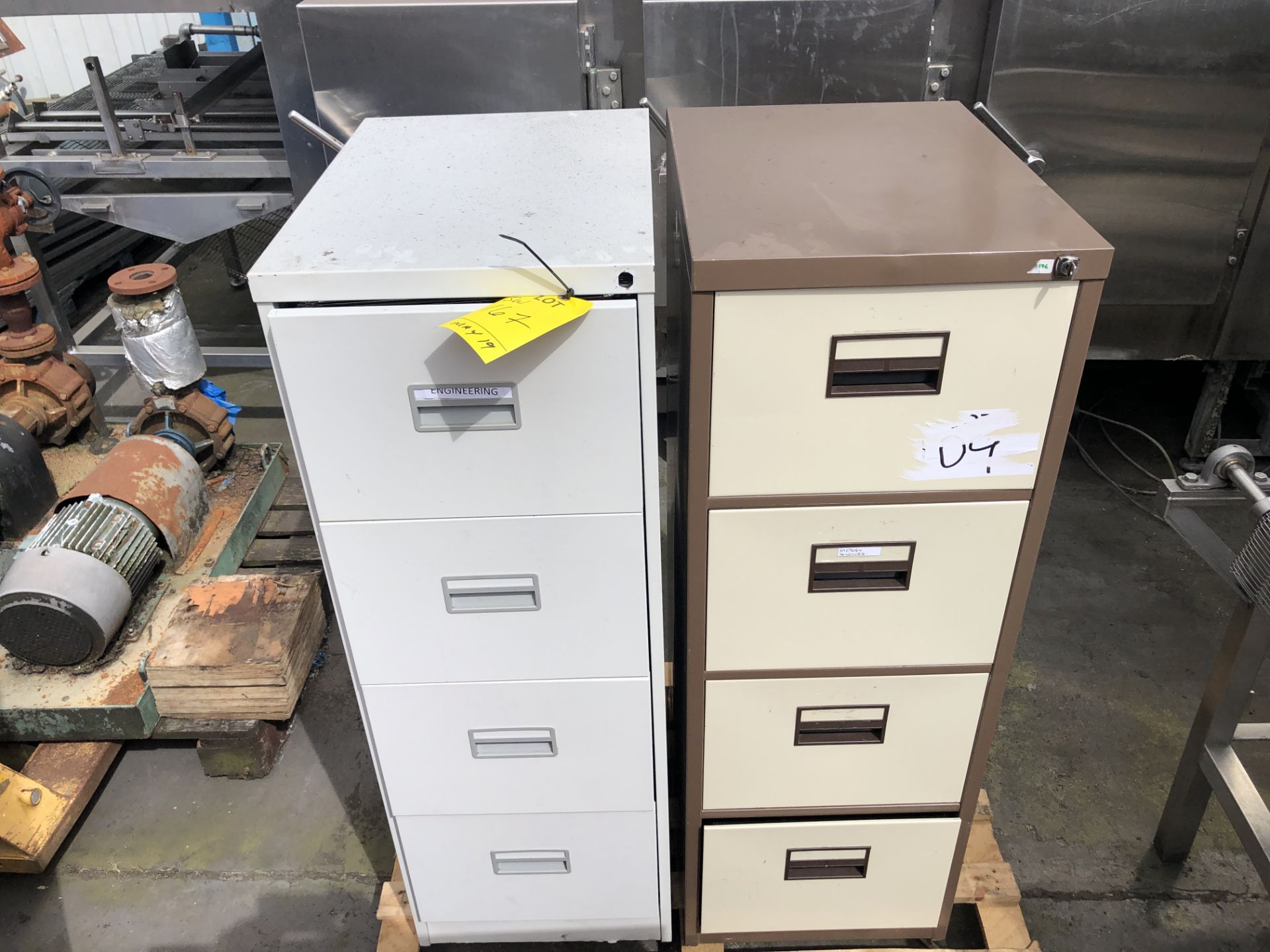 Two Metal Filing Cabinets, on a pallet - Image 2 of 3