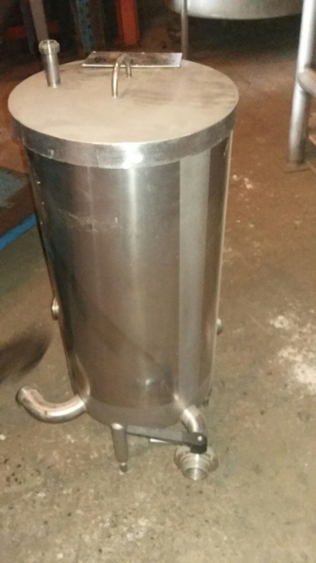 Stainless Steel 90L Header Tank, with lid, large s - Image 3 of 4