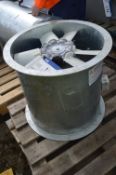 Galvanised Steel Cased 530mm dia. Axial Flow Fan,