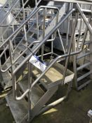 Stainless Steel Inspection Stand, three step