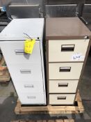 Two Metal Filing Cabinets, on a pallet