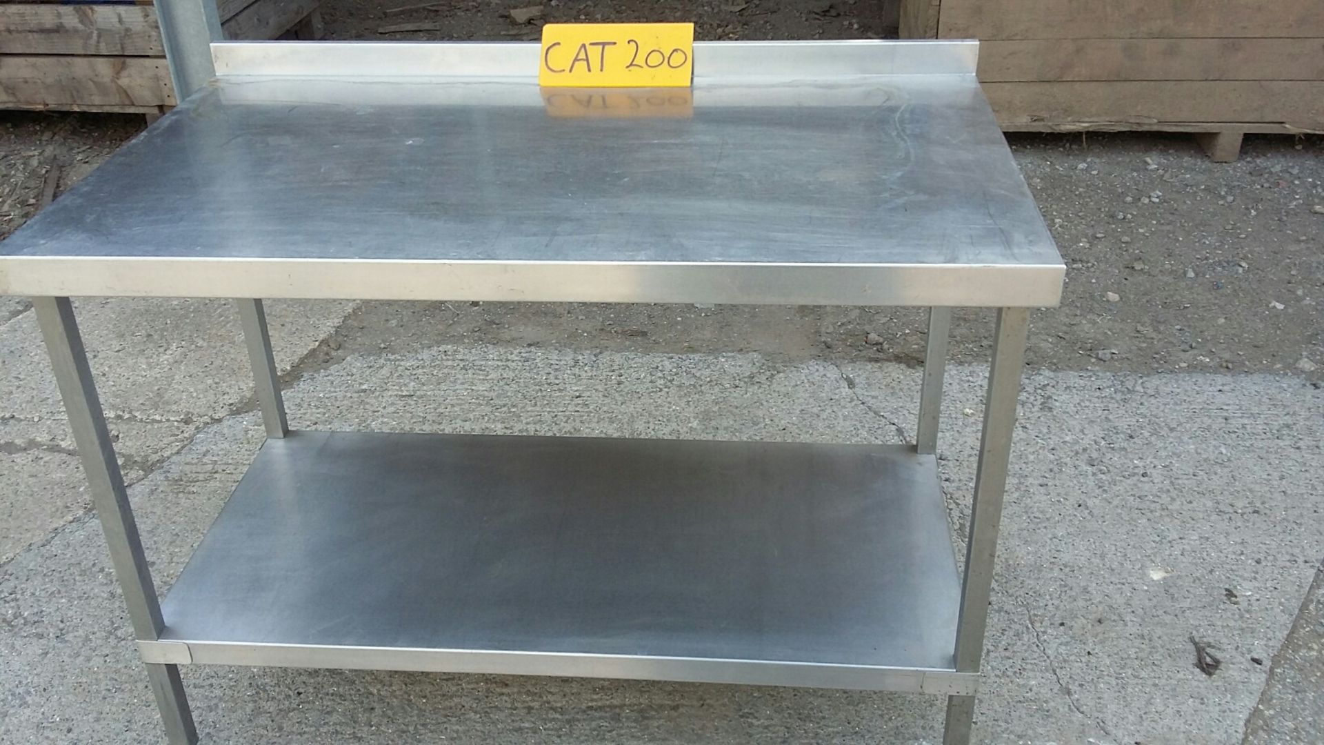 Stainless Steel Table, with one shelf