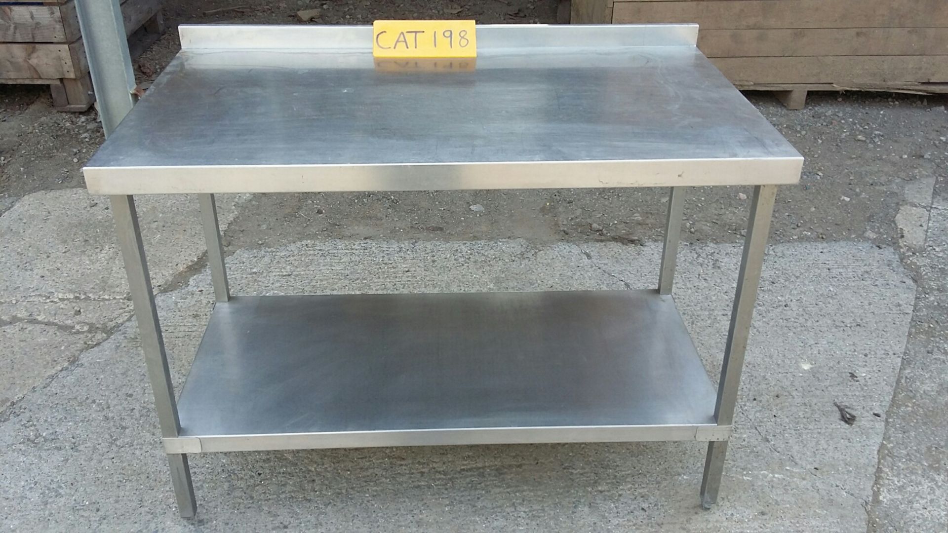 Stainless Steel Table, with one shelf