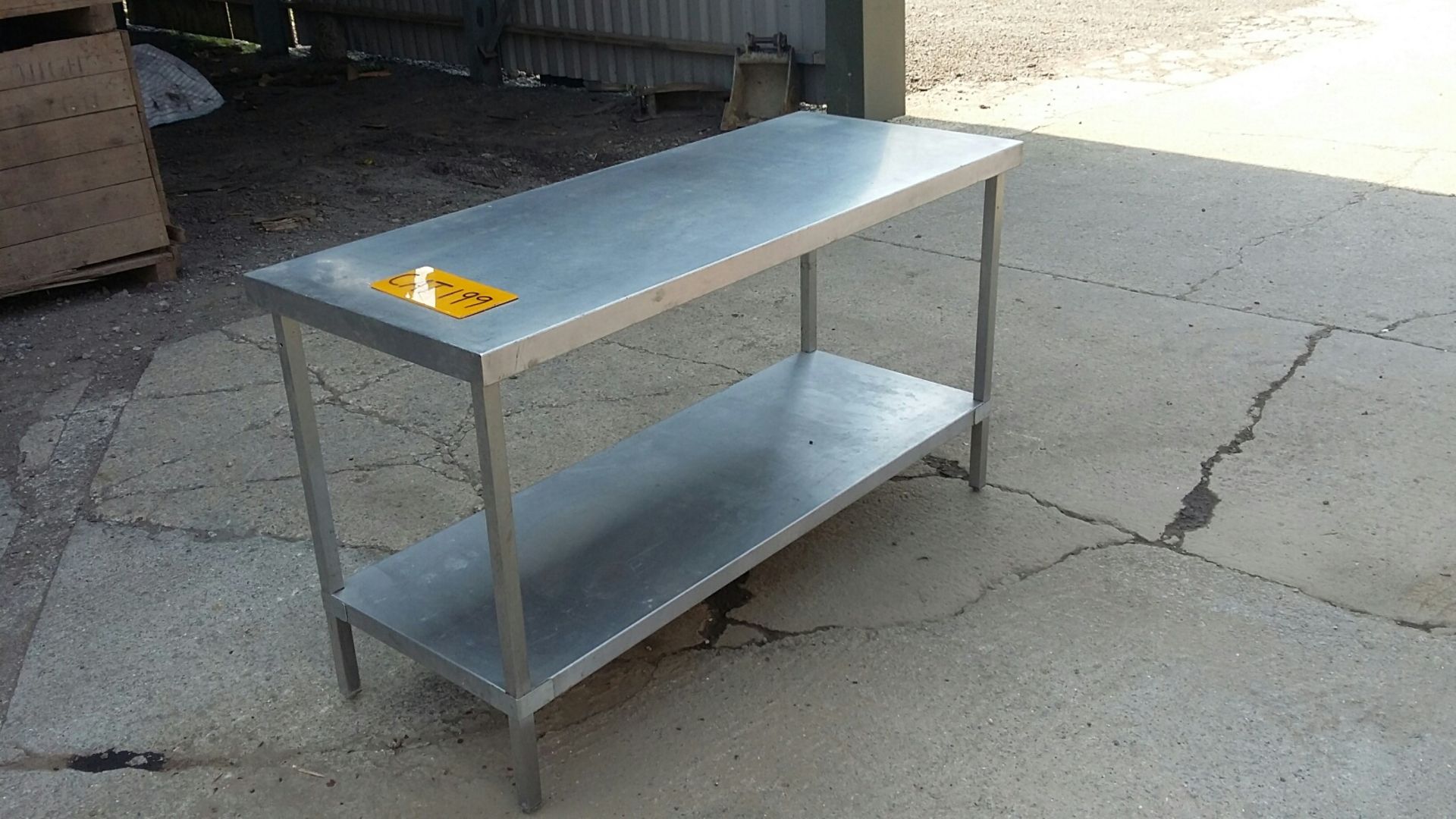 Stainless Steel Table, with one shelf, 250mm high - Image 3 of 3
