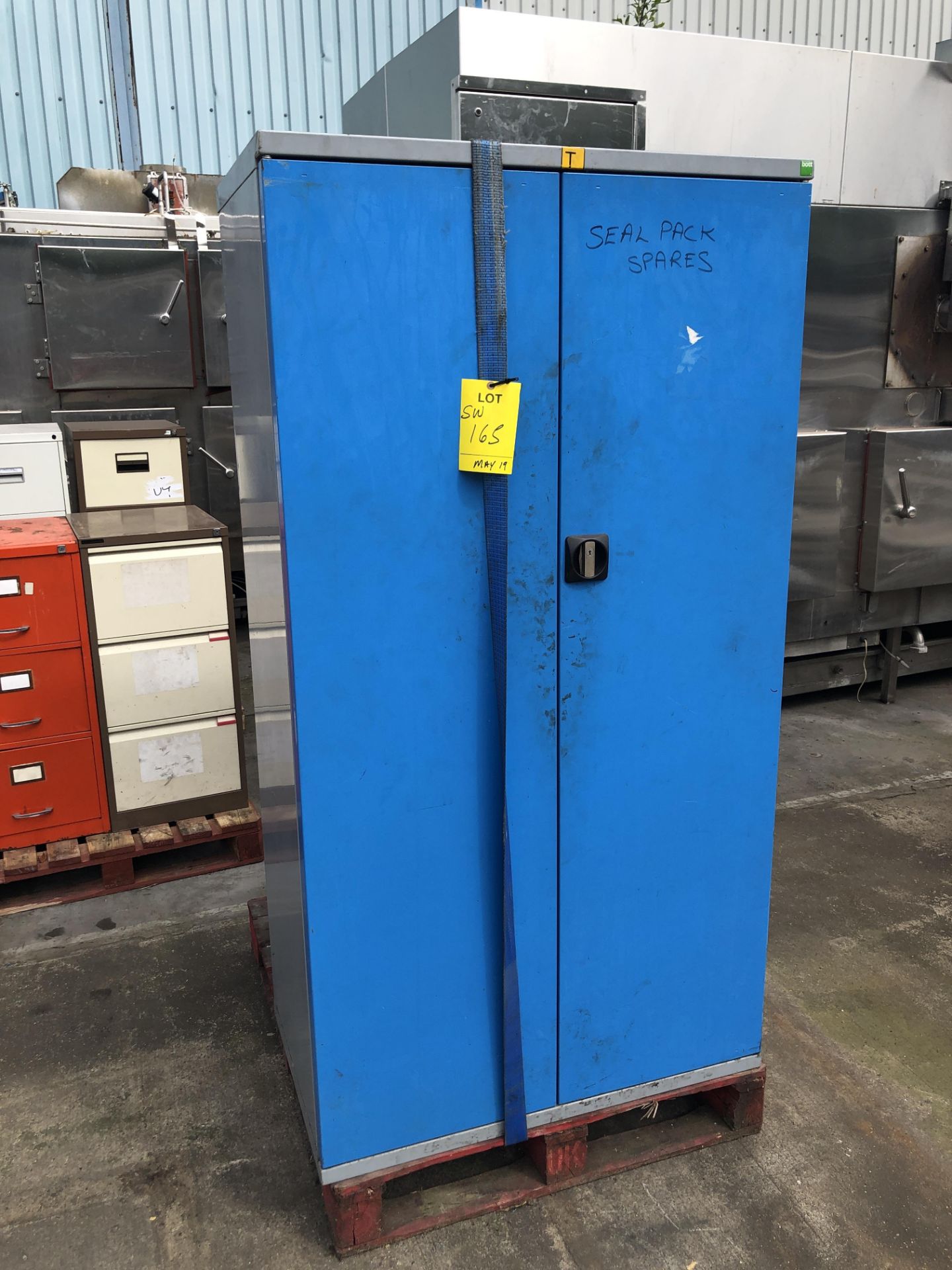 Two Metal Engineers Store Cupboards on a pallet