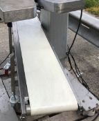 Stainless Steel Cased Belt Conveyor, approx. 190mm