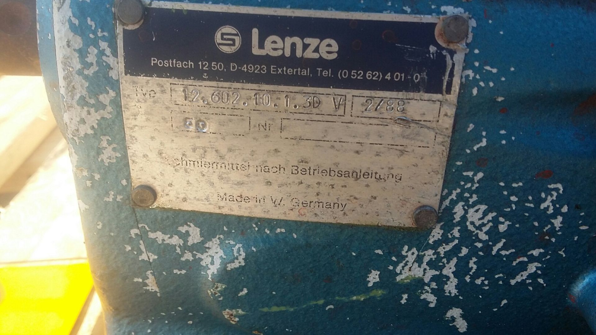 Lenze M3950-F. 2 Lenze Variable Speed Mixer Motor - Image 3 of 3