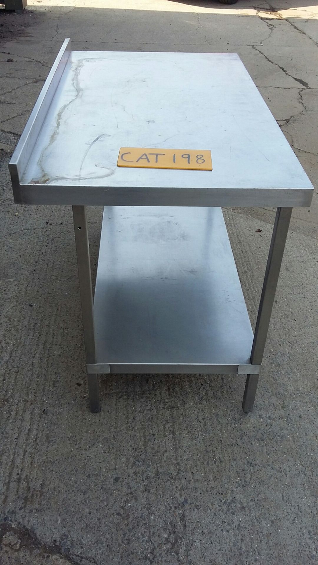Stainless Steel Table, with one shelf - Bild 2 aus 2