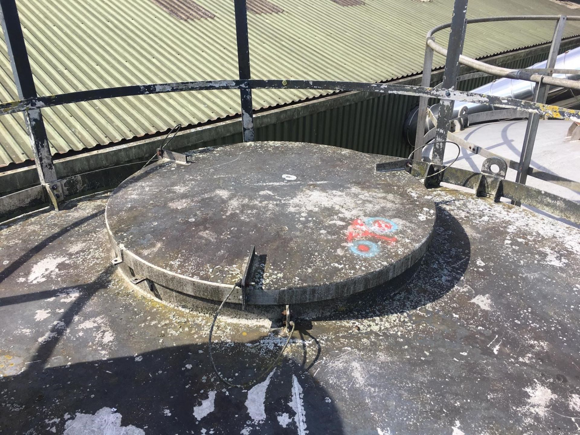 30 Tonne (flour cap.) SKIRTED ALLOY SILO, approx. - Image 7 of 10