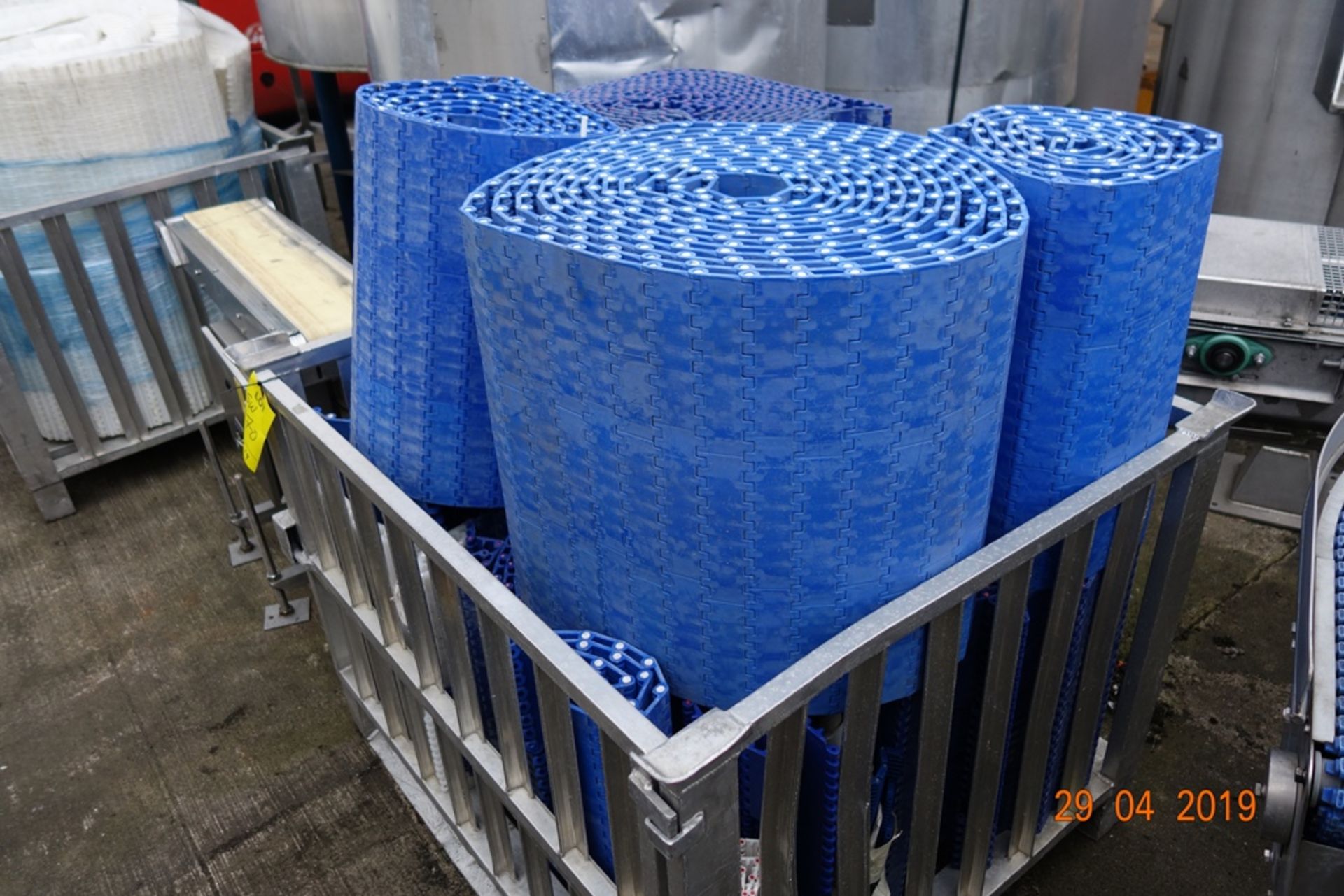 Aluminium Stillage of Blue Intralox Type Belting - Bild 2 aus 3