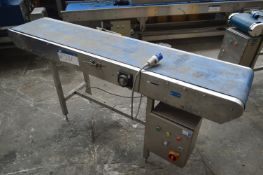 Stainless Steel Framed Belt Conveyor, 345mm wide o