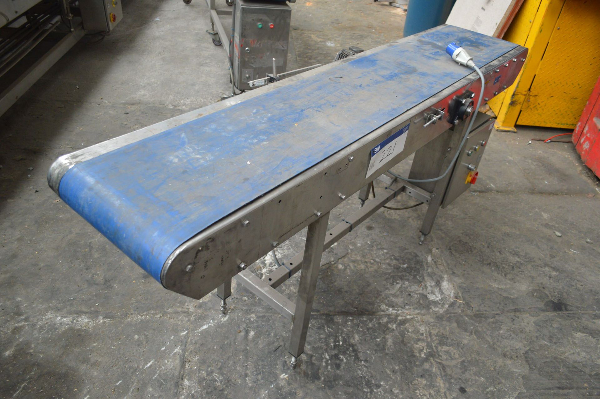 Stainless Steel Framed Belt Conveyor, 345mm wide o - Image 2 of 3