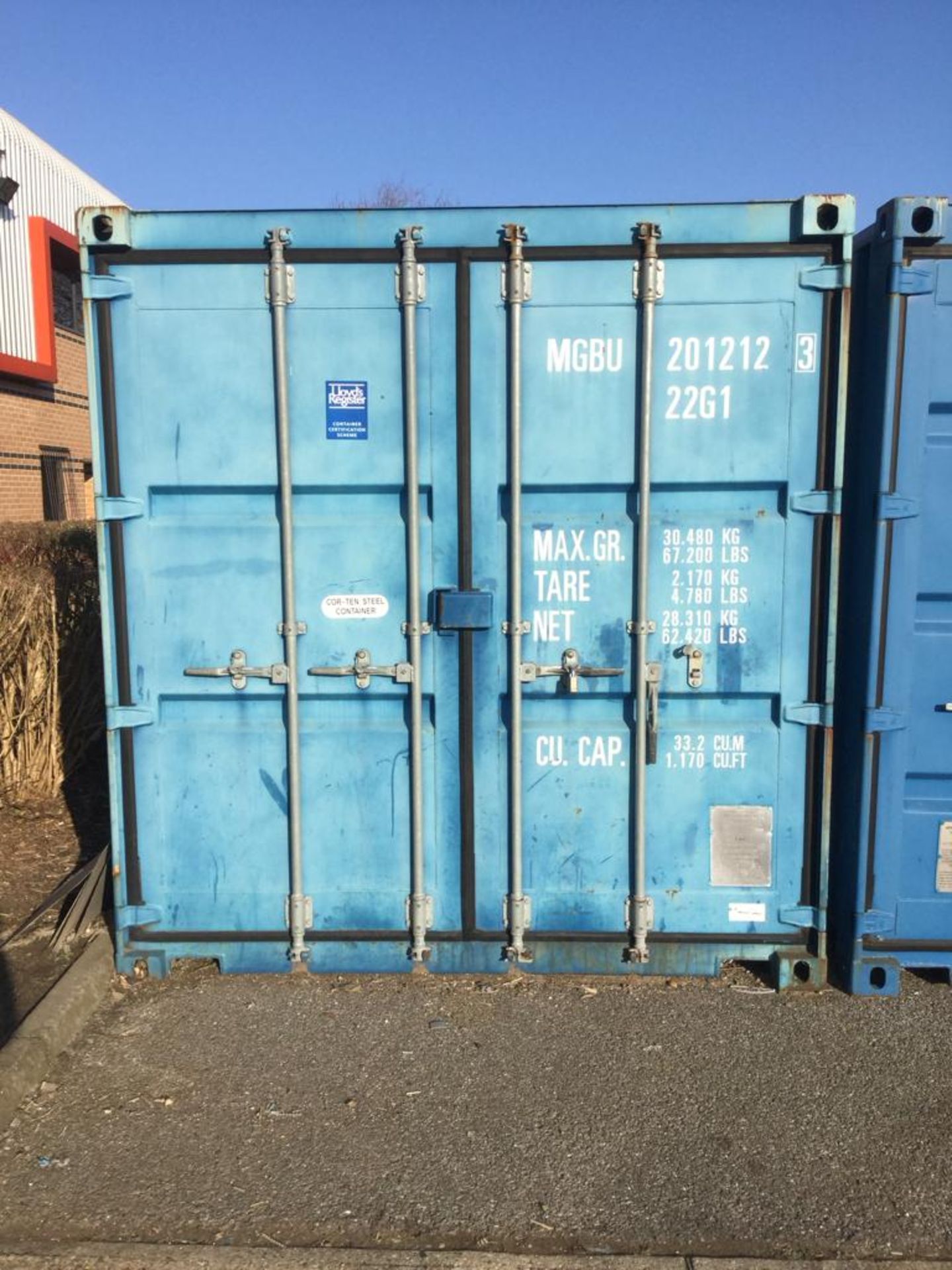 20ft Steel Cargo Container - Image 2 of 4