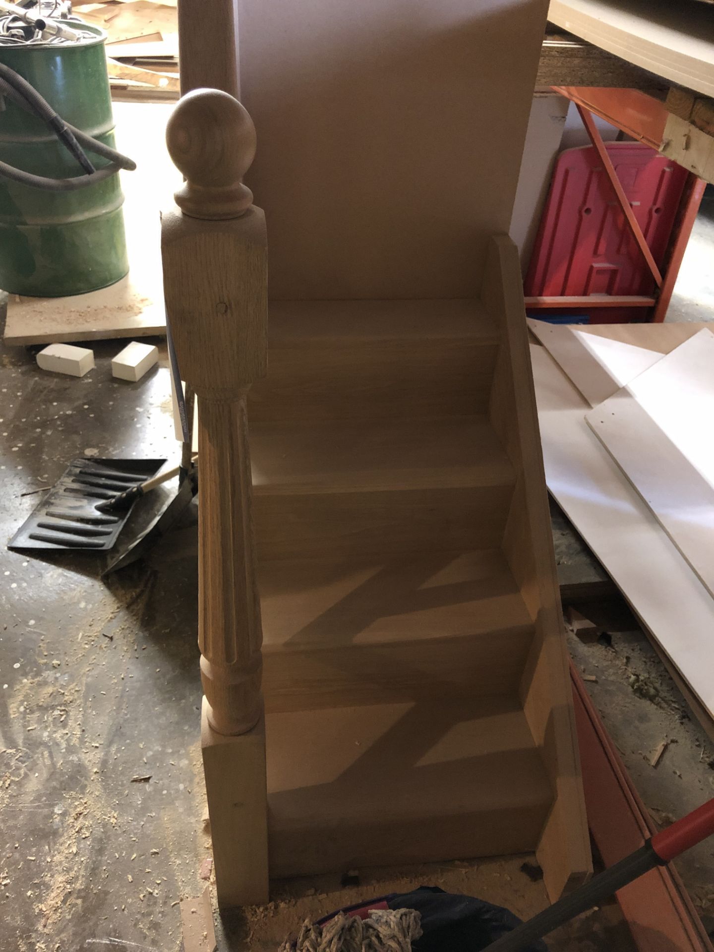 Four Rise Timber Staircase (please note - lots sit - Image 2 of 2