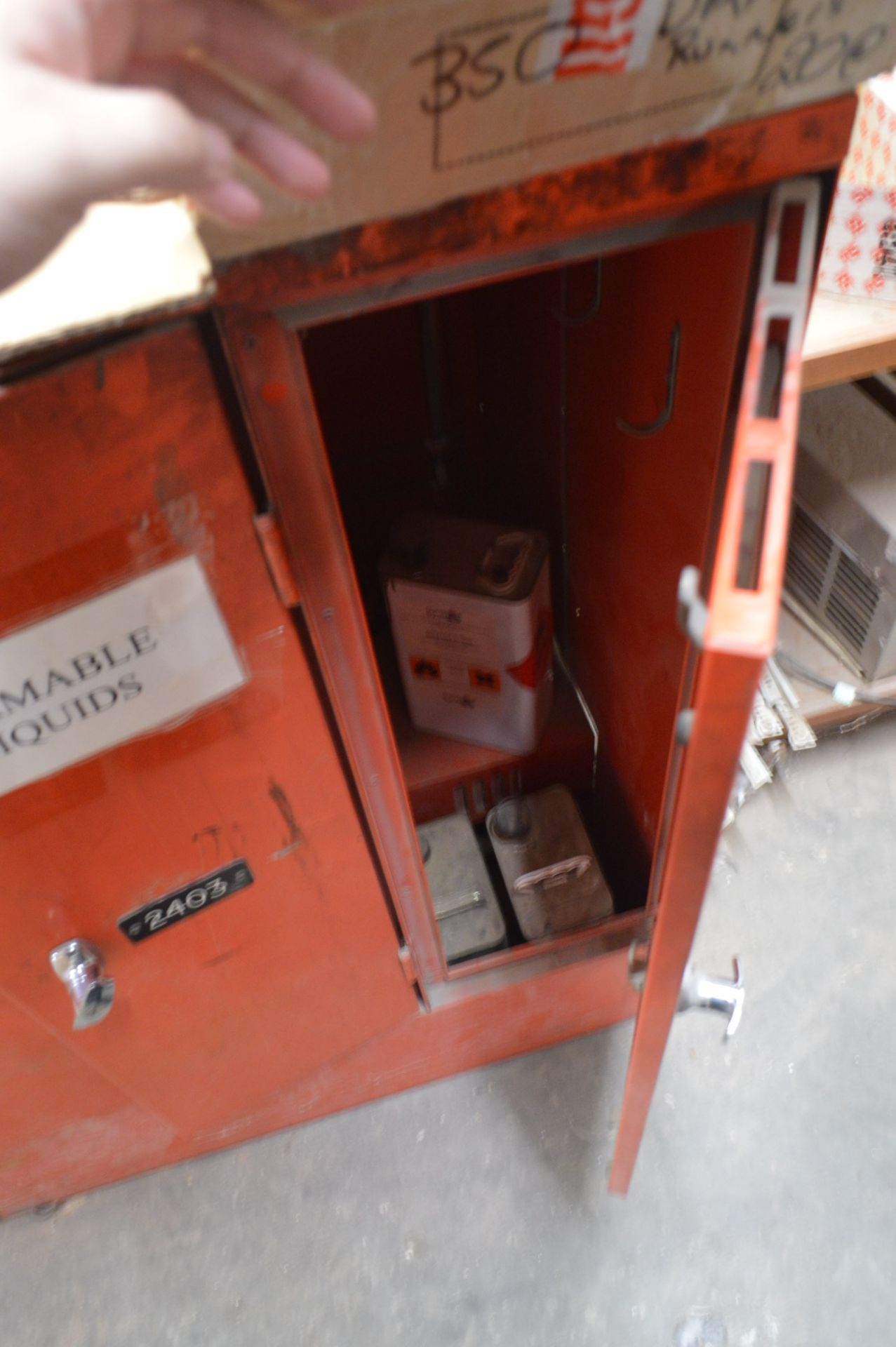 Two x Three Door Flammables Liquids Storage Cabine - Image 7 of 7