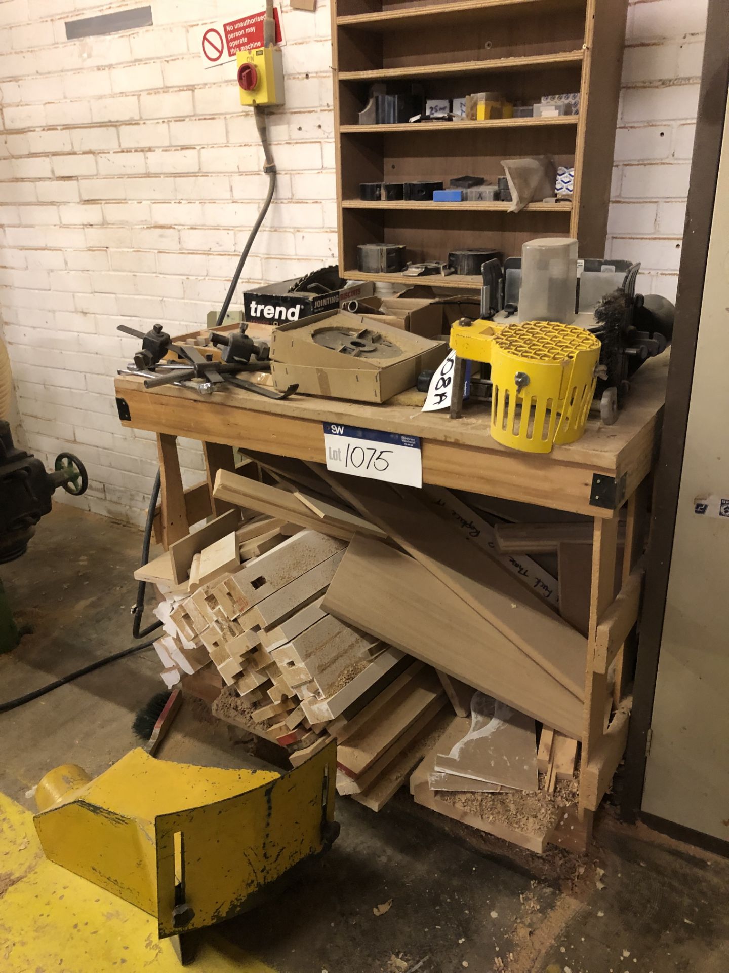 Timber Bench, with wooden contents on first tier (