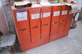 Two x Three Door Flammables Liquids Storage Cabine