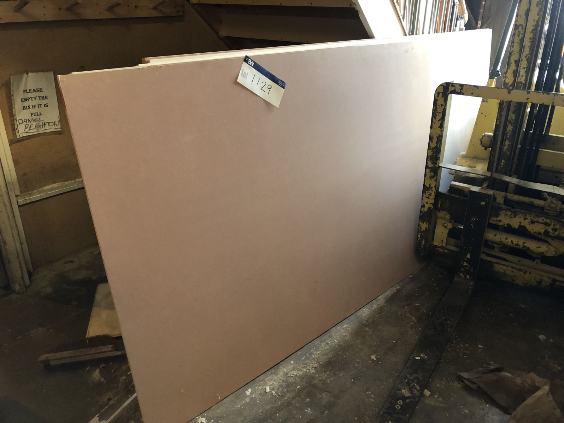 Assorted MDF Boards (please note - lots situated a