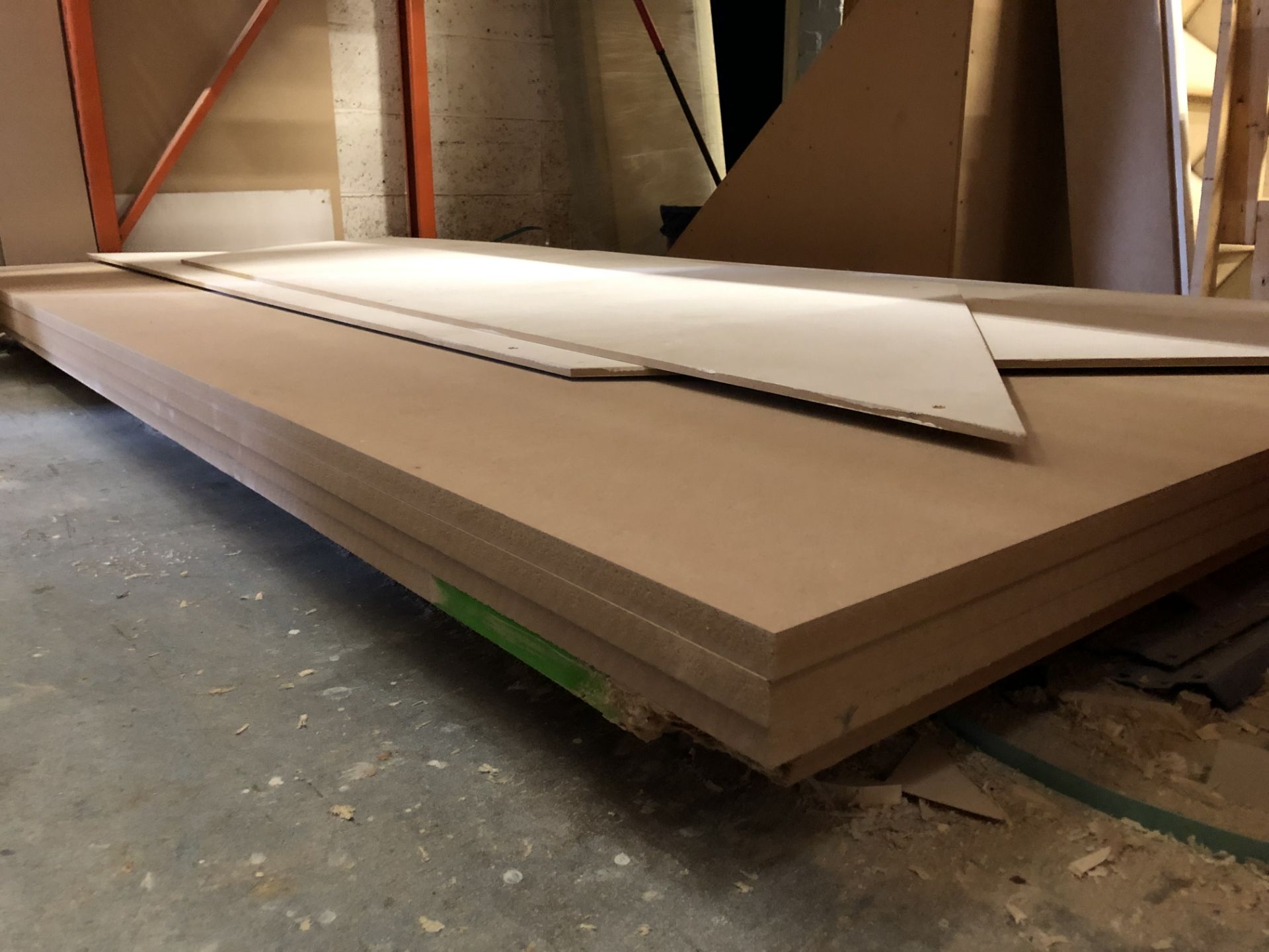 Quantity of MDF Sheets, as set out on ground and f - Image 2 of 2