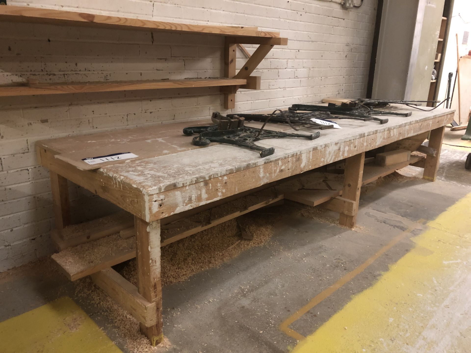 Timber Bench, approx. 3.2m long (please note - lot