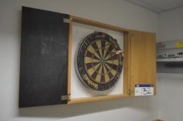 Dartboard & Cabinet (please note-lots situated at: