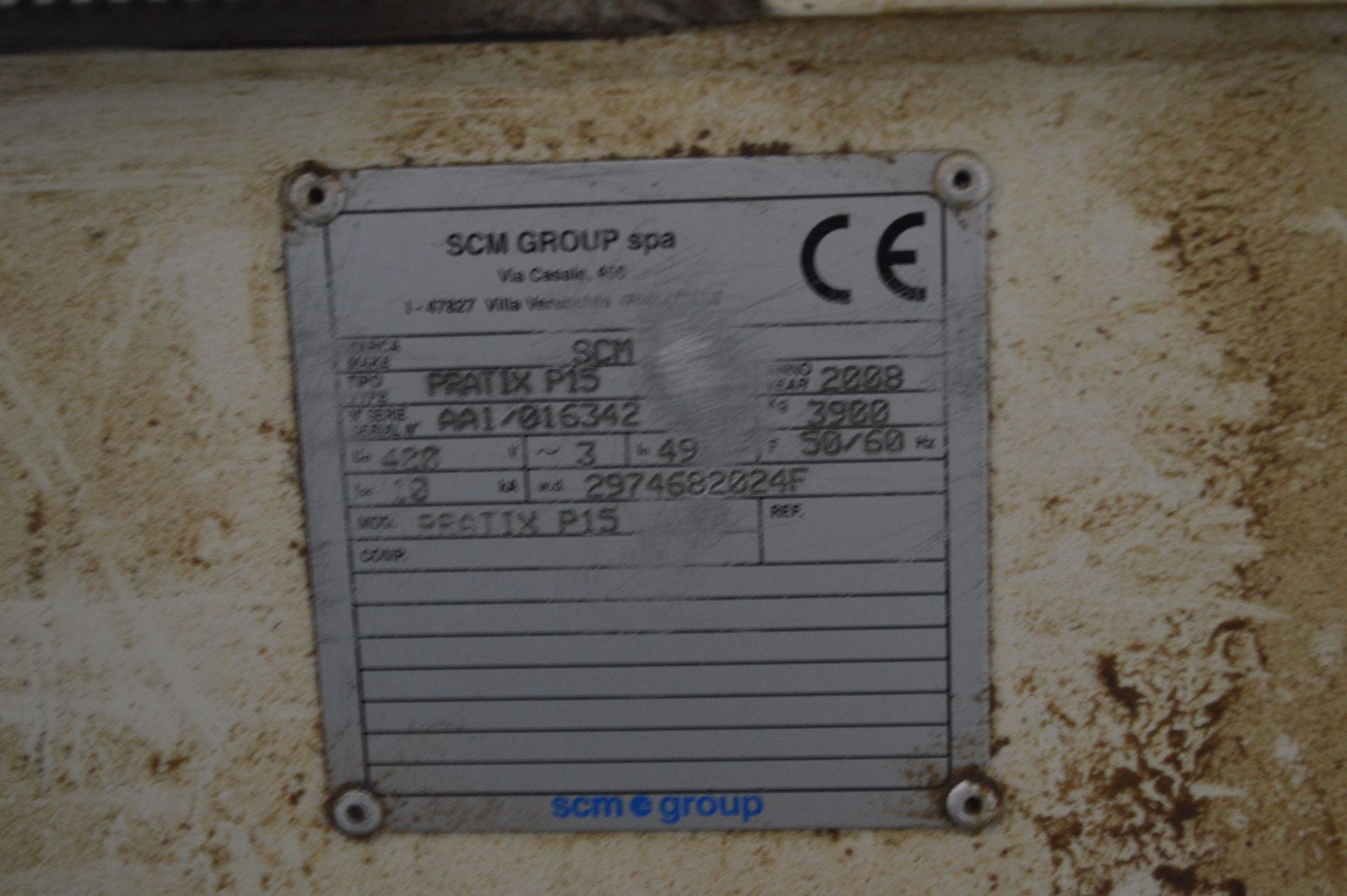 SCM PRATIX P15 CNC Router, serial no. AA1/016342, - Image 7 of 7