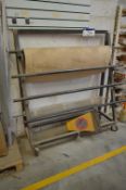 Four Tier Mobile Roll Dispensing Rack (no contents