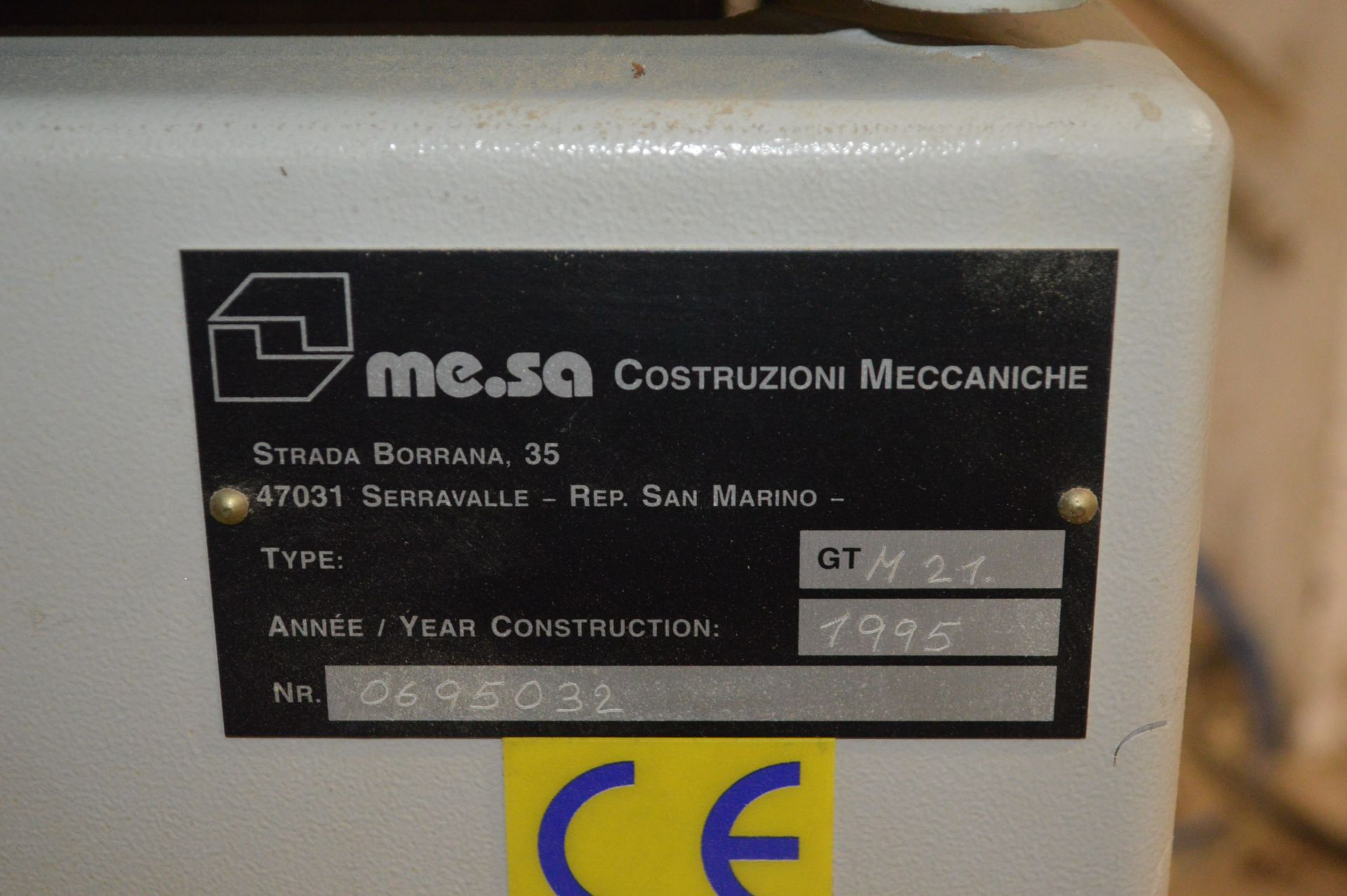 Me.Sa Type GT M21 Multi-Borer, serial no. 0695032, - Image 4 of 4
