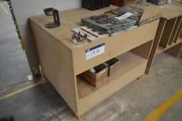 Timber Bench, with tool vice unit (please note-lot