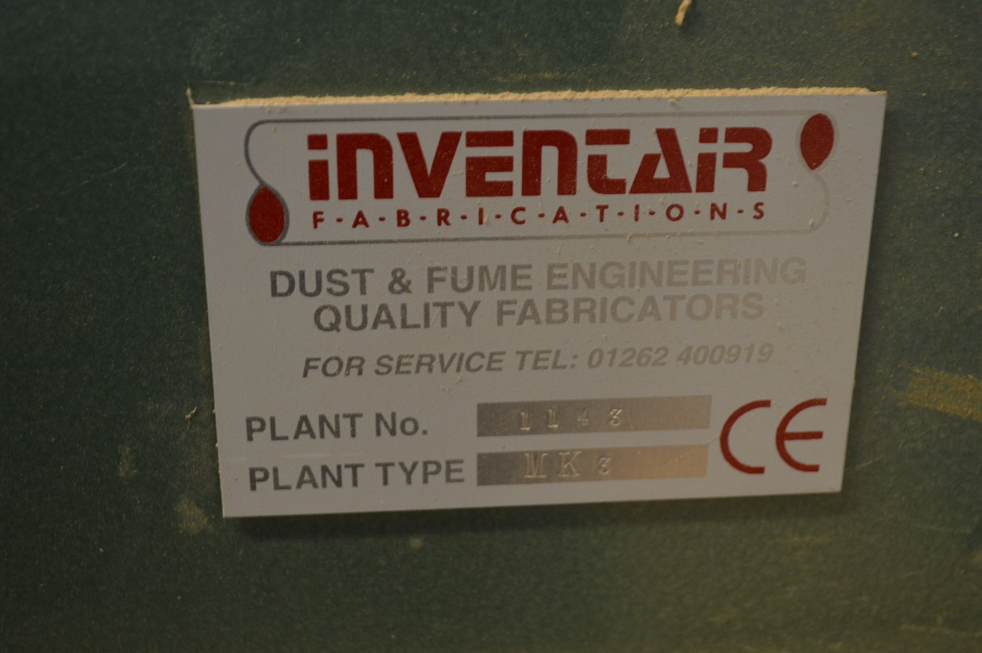 Inventair MK3 Three Bag Dust Extractor, plant no. - Image 3 of 3