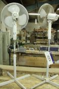 Two Pedestal Fans (please note - lots situated at: