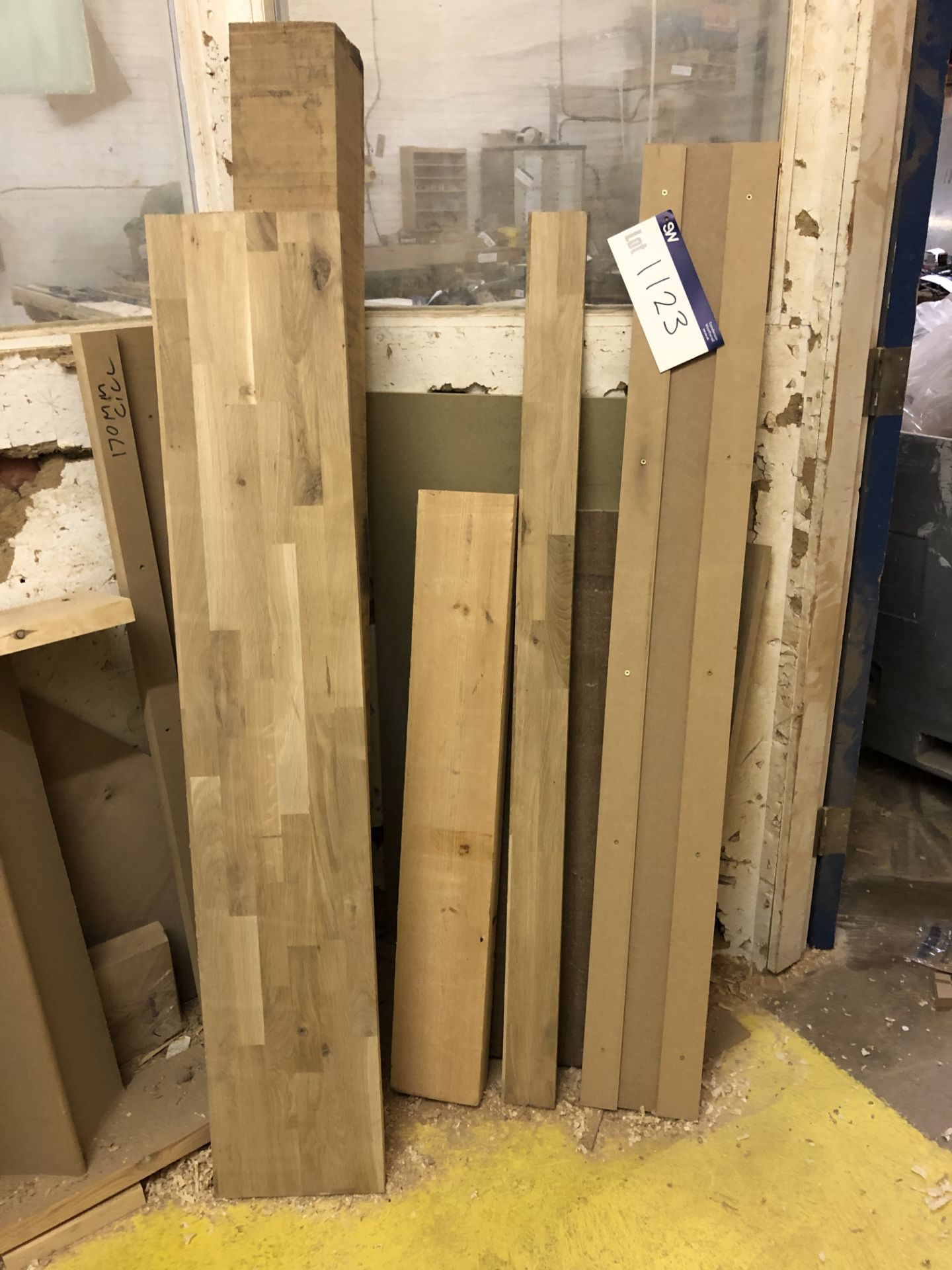 Assorted Timber/MDF, as set out against wall (plea