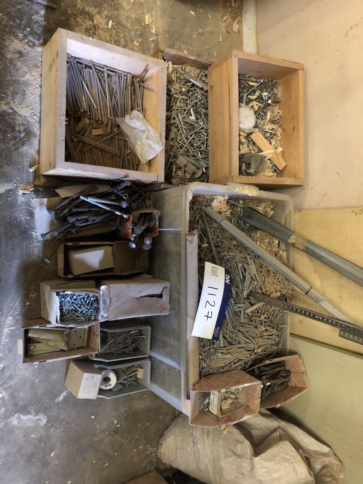 Assorted Nuts, Bolts & Nails, as set out in contai