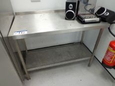 Stainless Steel Two Tier Bench (PLEASE NOTE - ALL