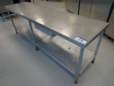 Stainless Steel Two Tier Bench (PLEASE NOTE - ALL