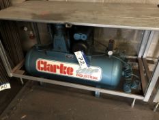 Clarke Air SE160150 Receiver Mounted Air Compressor, Serial Number; 112968, Year of Manufacture: