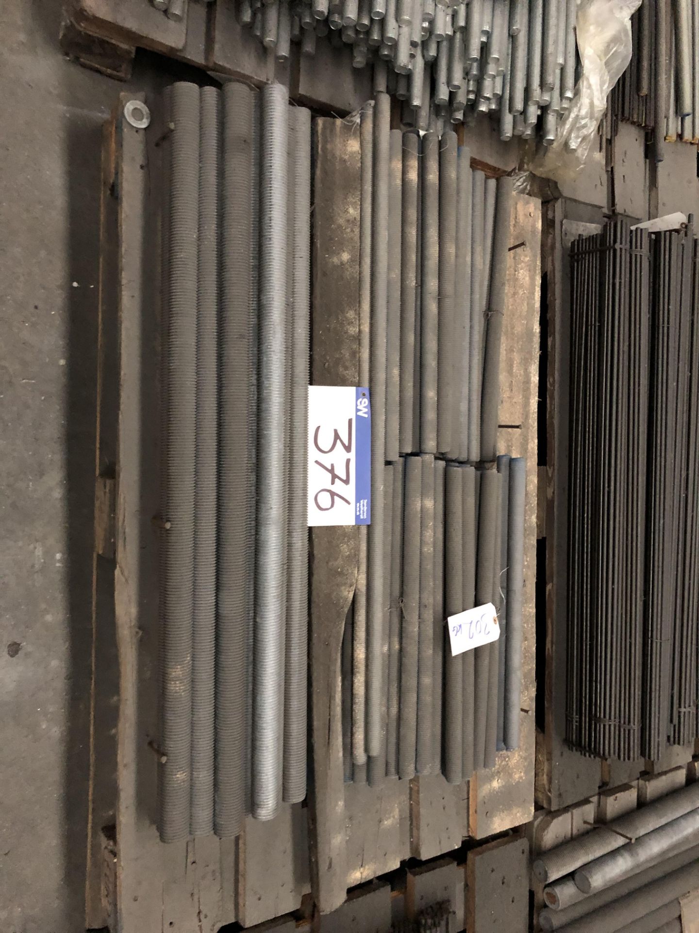 302kg Galvanised Stainless Steel Threaded Bar, M25, M27, M39