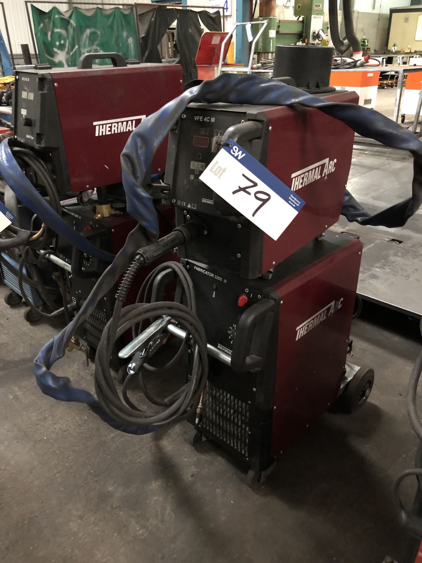 Thermal Arc Fabricator 320S III Mig Welder, Serial Number: 38911, c/w VFE 4C III Wire Feed