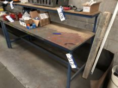 Steel Framed 2 Tier Workbench, 2100mm