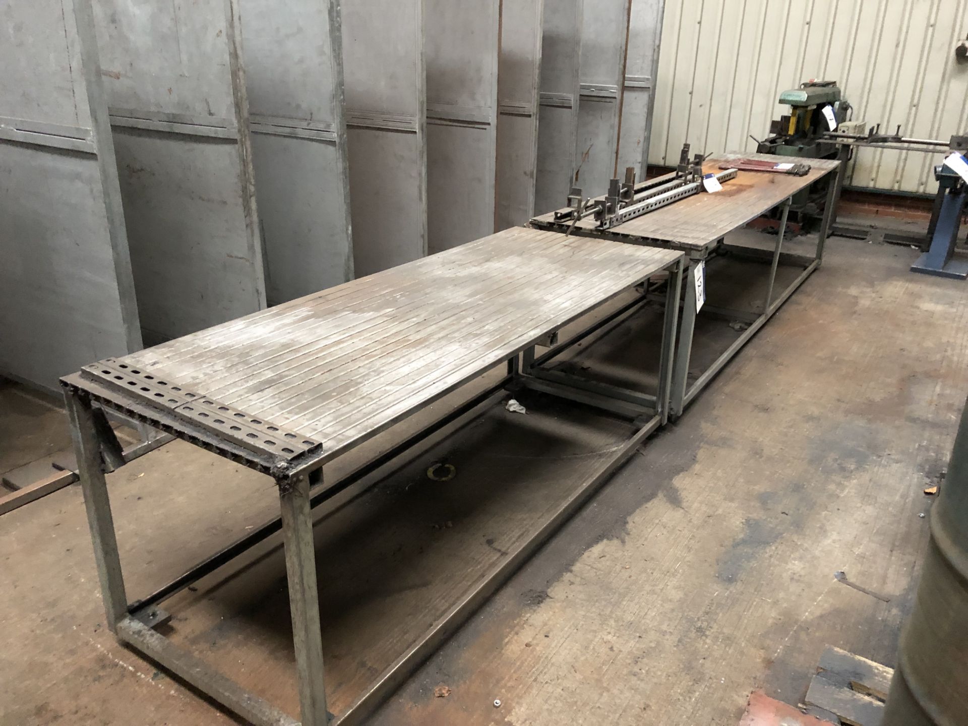 2 Steel Workbenches