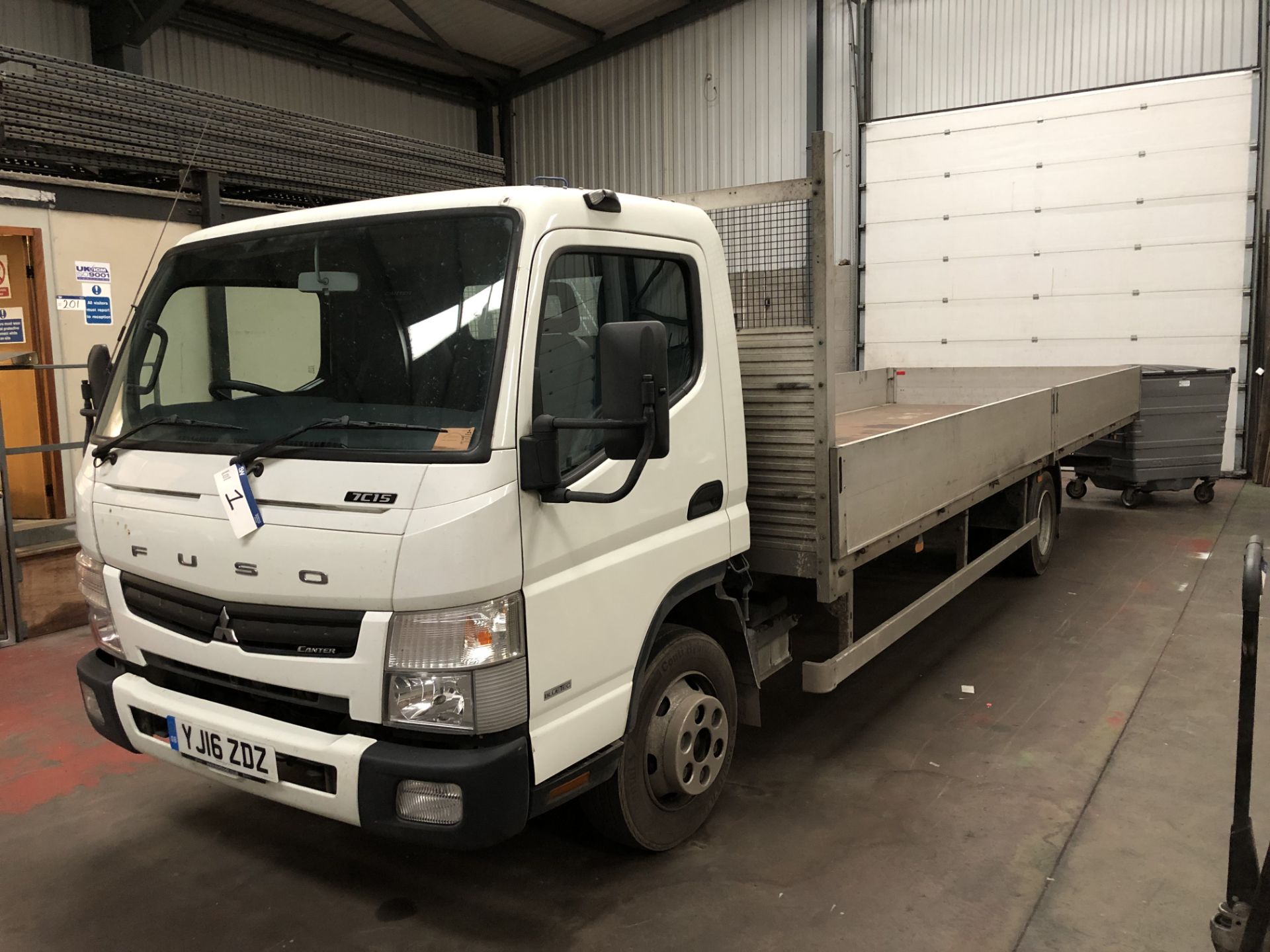 Mitsubishi Fuso Canter 7C15 LWB Dropside Truck, 7m Body, Registration Number: YJ16 ZDZ, First - Image 2 of 3