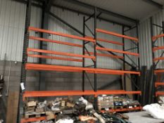 5 Bays of Boltless Steel Pallet Racking comprising 7 End Frames and 29 Pairs of Beams