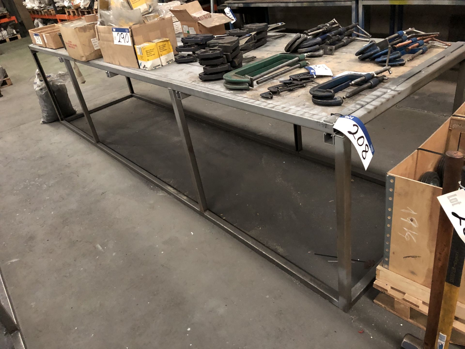 Steel Workbench, 4000mm