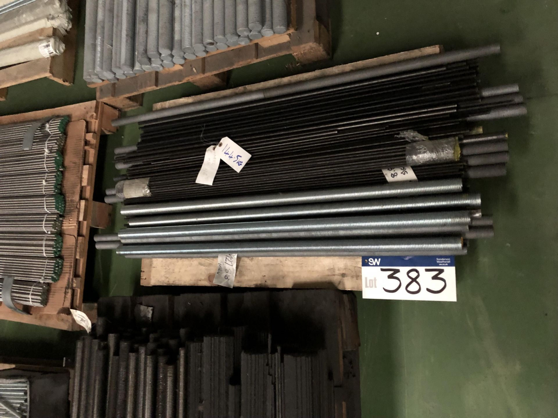 114.5kg Mild Steel, Galvanised Threaded Bar, 8.8mm