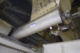 300mm dia. Part Taper Screw Hopper Discharge Conveyor, approx. 2.4m long with geared electric