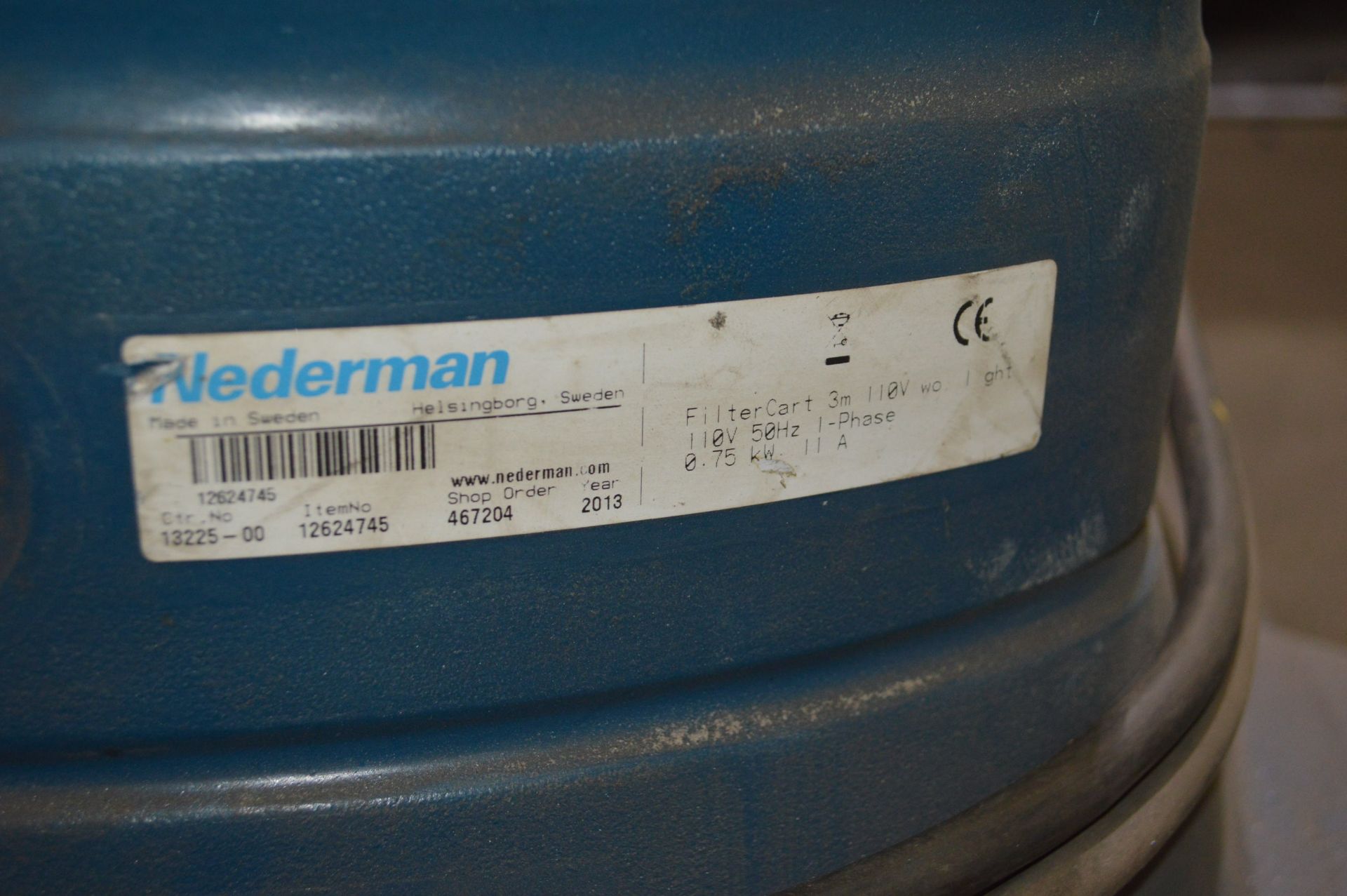 Nederman 13225-00 Mobile Fume Extraction Unit, serial no. 12624745 - Image 4 of 4