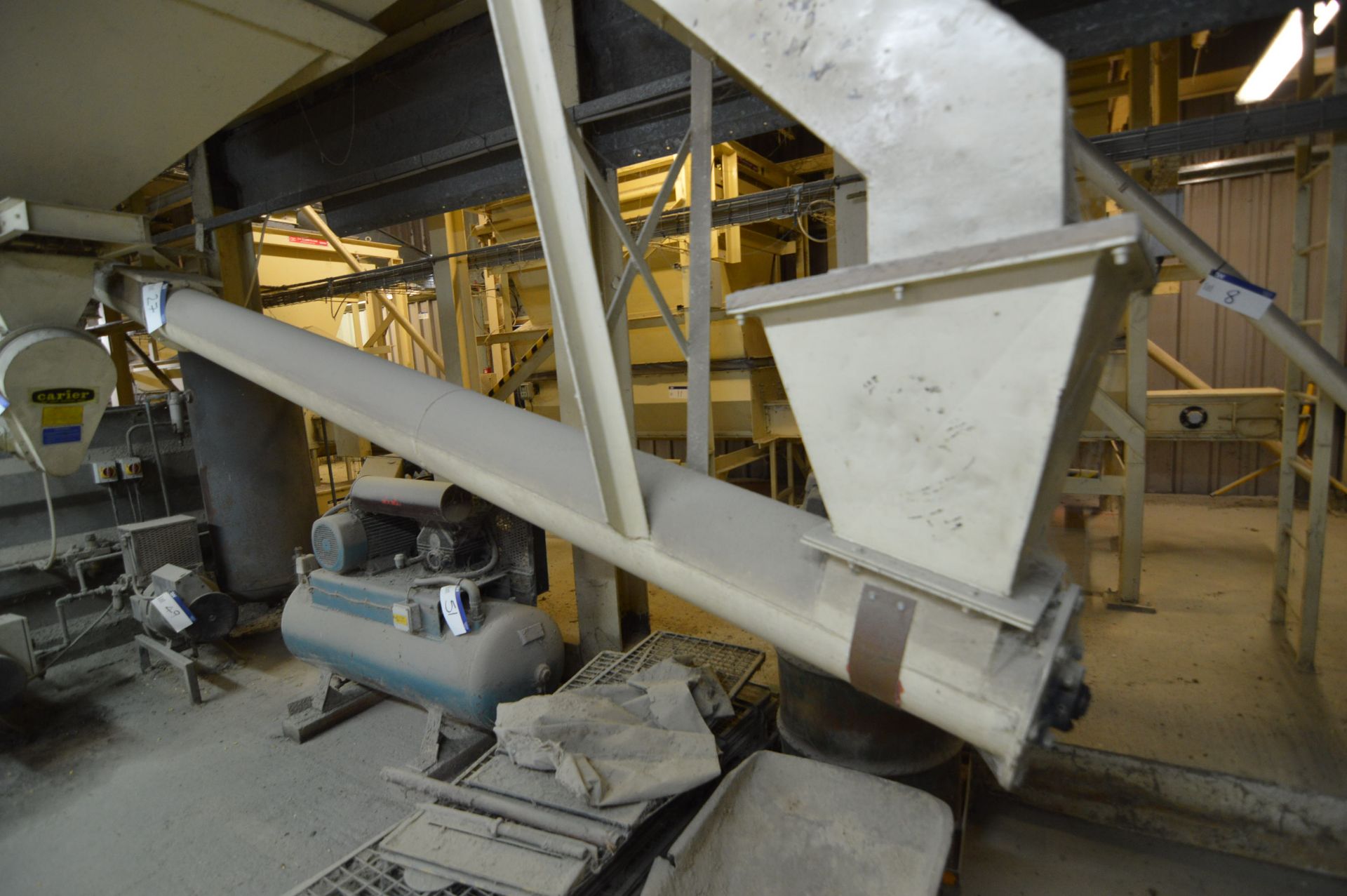 Carier 200mm dia. Inclined Auger Conveyor, approx. 6.7m long, with electric motor drive and one - Bild 2 aus 2