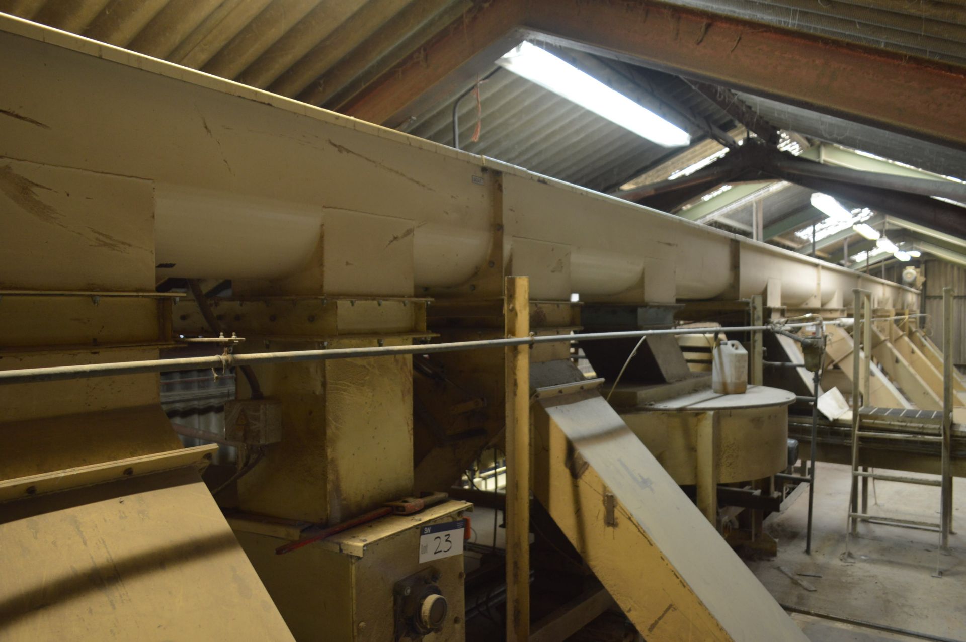 Guttridge 350mm dia. Screw Conveyor, serial no. 0566237-3-1 SC3, year of manufacture 2010, approx.