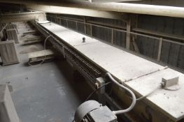350mm dia. SCREW CONVEYOR, approx. 16.75m long, with Brook CP 5.5kW geared electric motor, seven